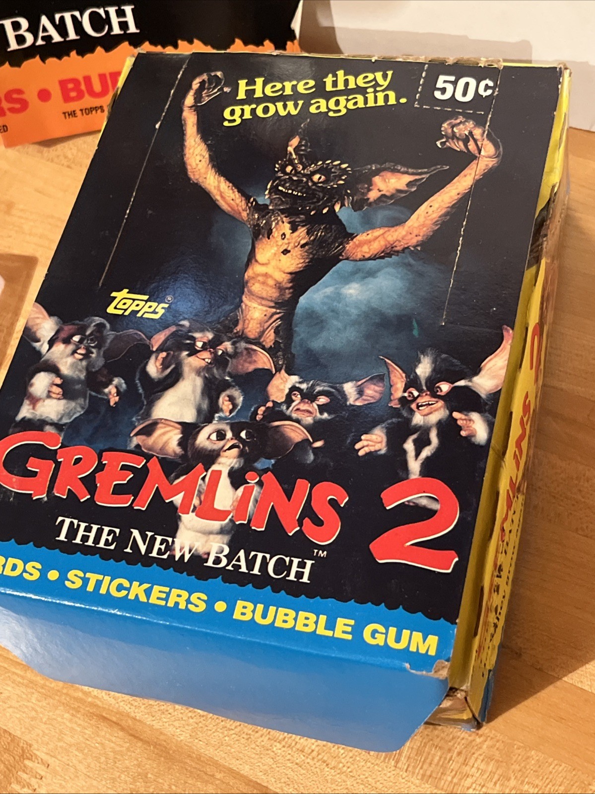 1990 TOPPS GREMLINS 2 WAX BOX NO X OUT 36 PACKS +POSTER