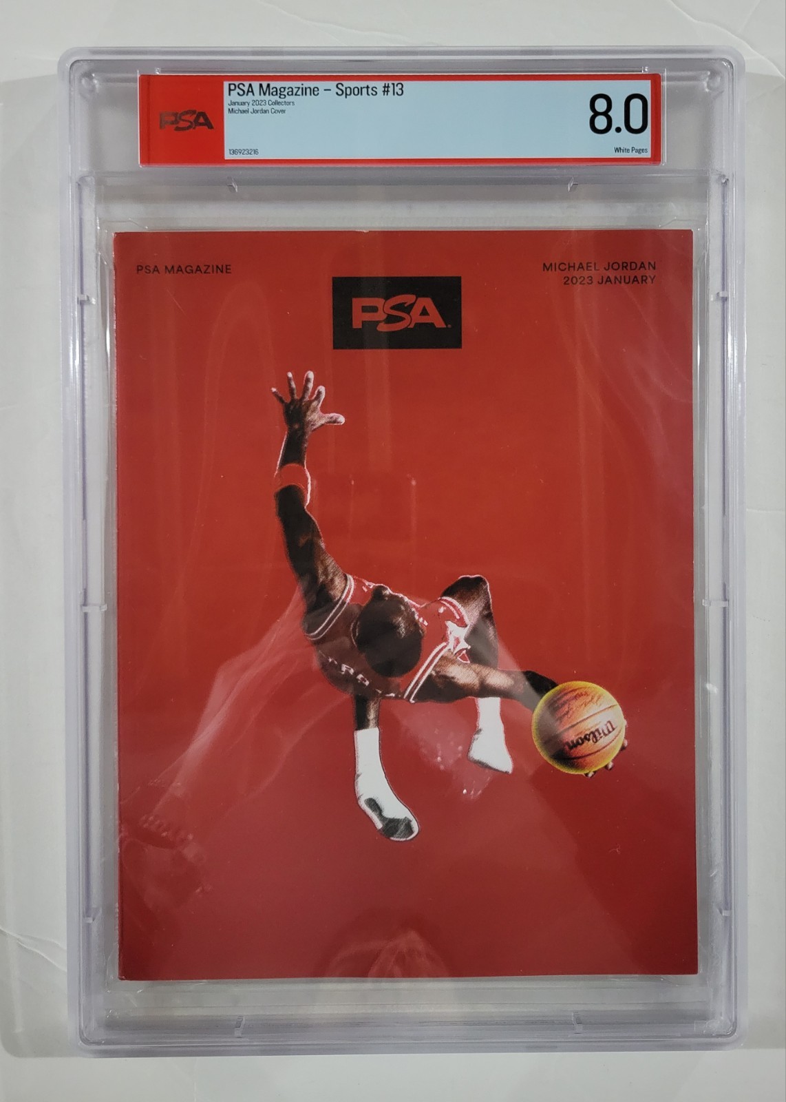 Michael Jordan PSA Magazine Sports #13 Jan 2023 Collectors Edition PSA 8.0