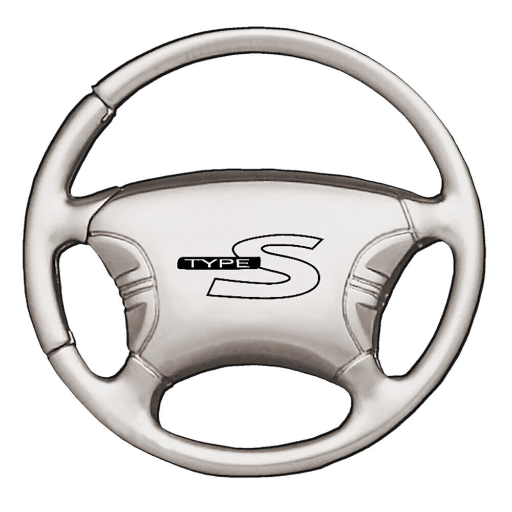 Honda Type S Keychain & Keyring - Satin Steering Wheel Key Fob