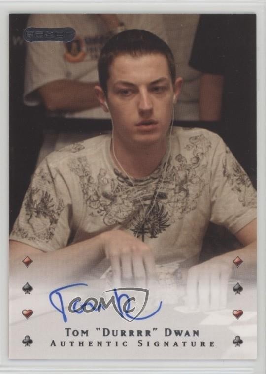 2010 Razor Poker Tom Dwan #42 Auto 2y5