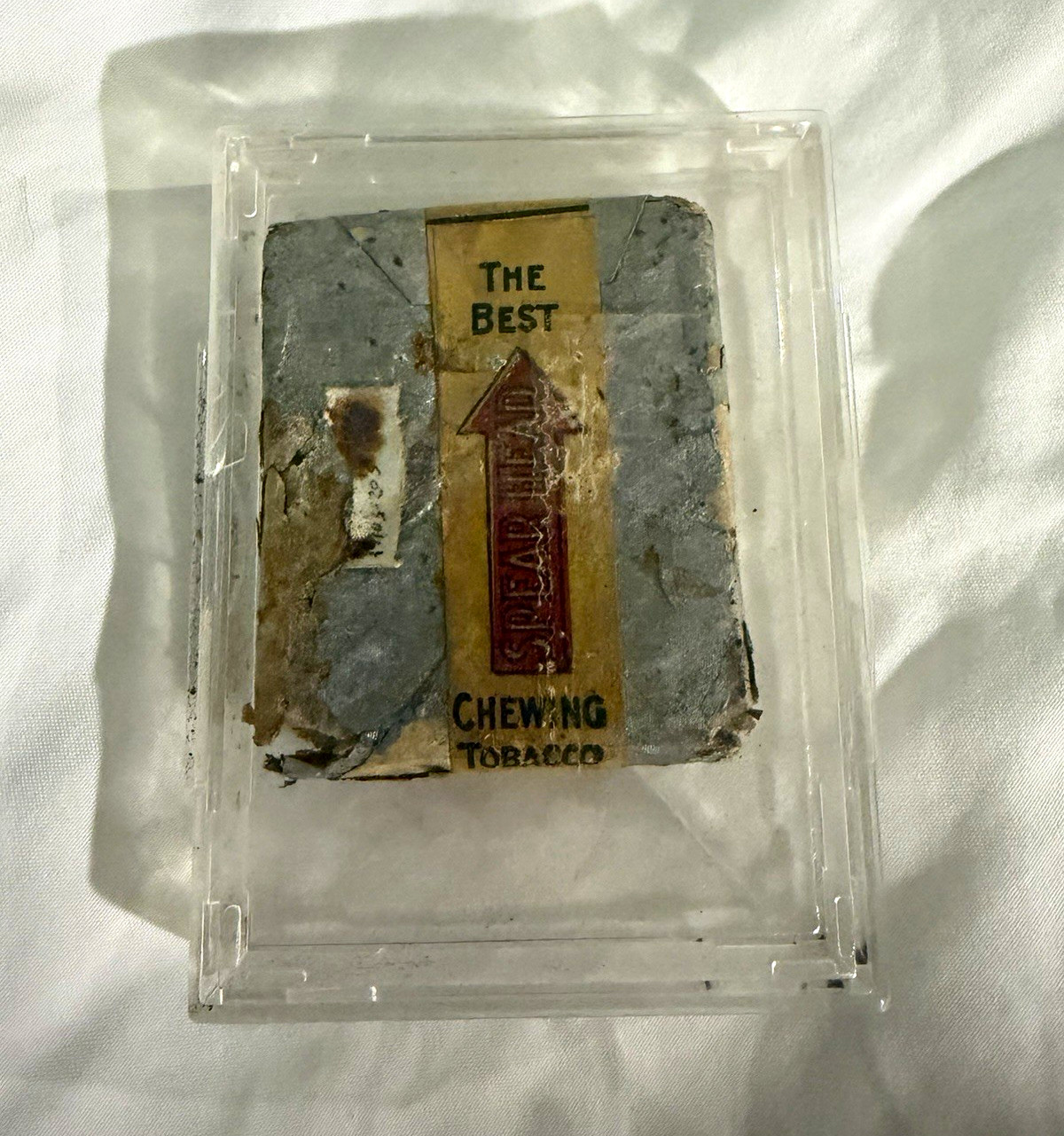 Antique 1880s-1910s Spear Head Chewing Tobacco never been opened.