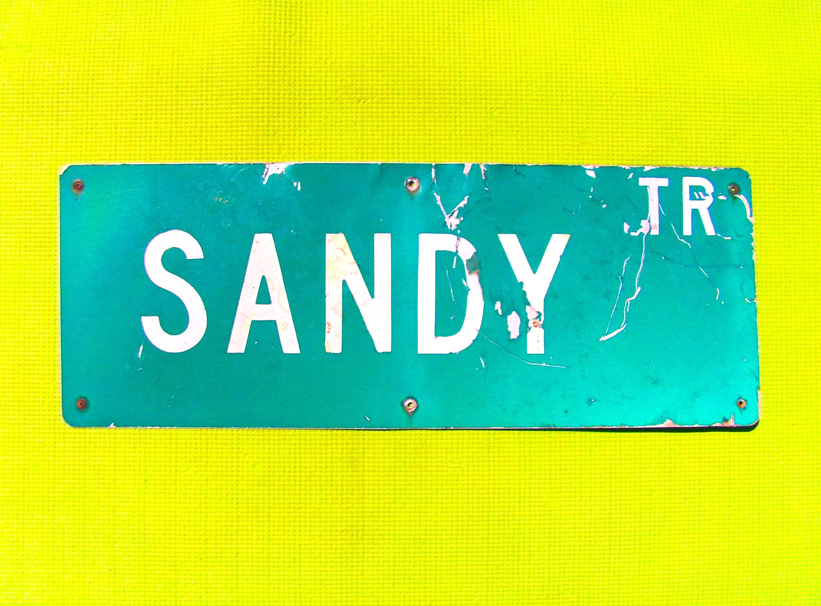 Authentic Vintage OBX 1 Sided Street Sign: \