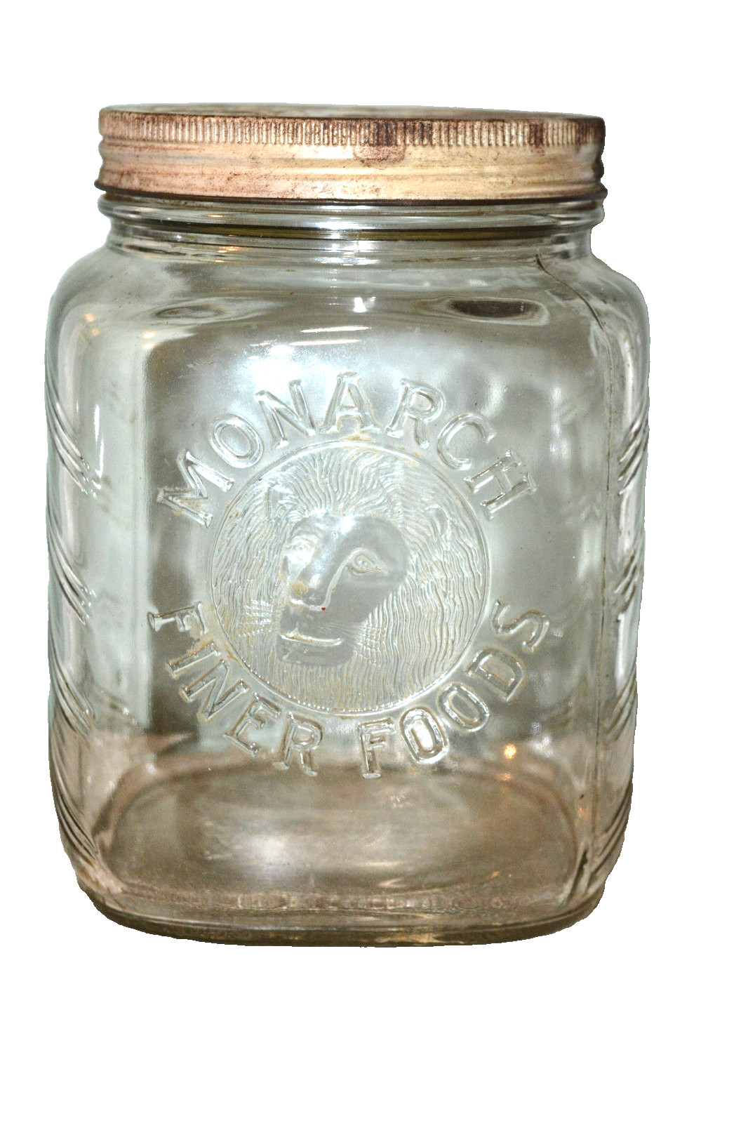 1940's Monarch Finer Foods Embossed Lions Head 8