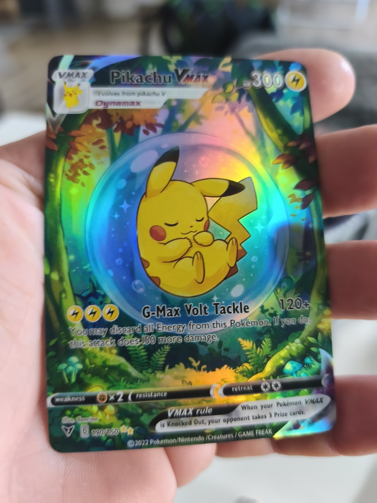 Pokemon CCG Bubble Pikachu Custom CCG Card In Excellent Condition Pokemon CCG Card