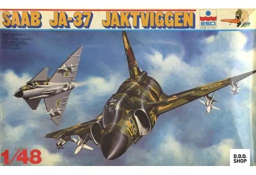 1/48 Scale SAAB JA-37 Jaktviggen Plastic Model Kit Japan