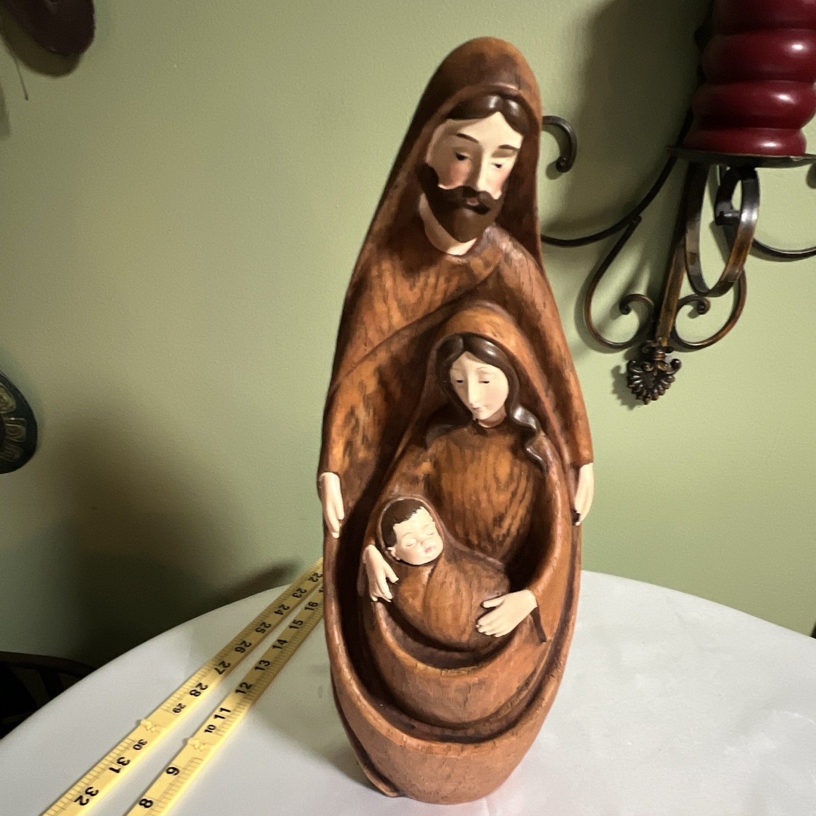 Vintage Joseph’s Studio Figurine Joseph, Mary, Baby Jesus 14.5” Handpainted