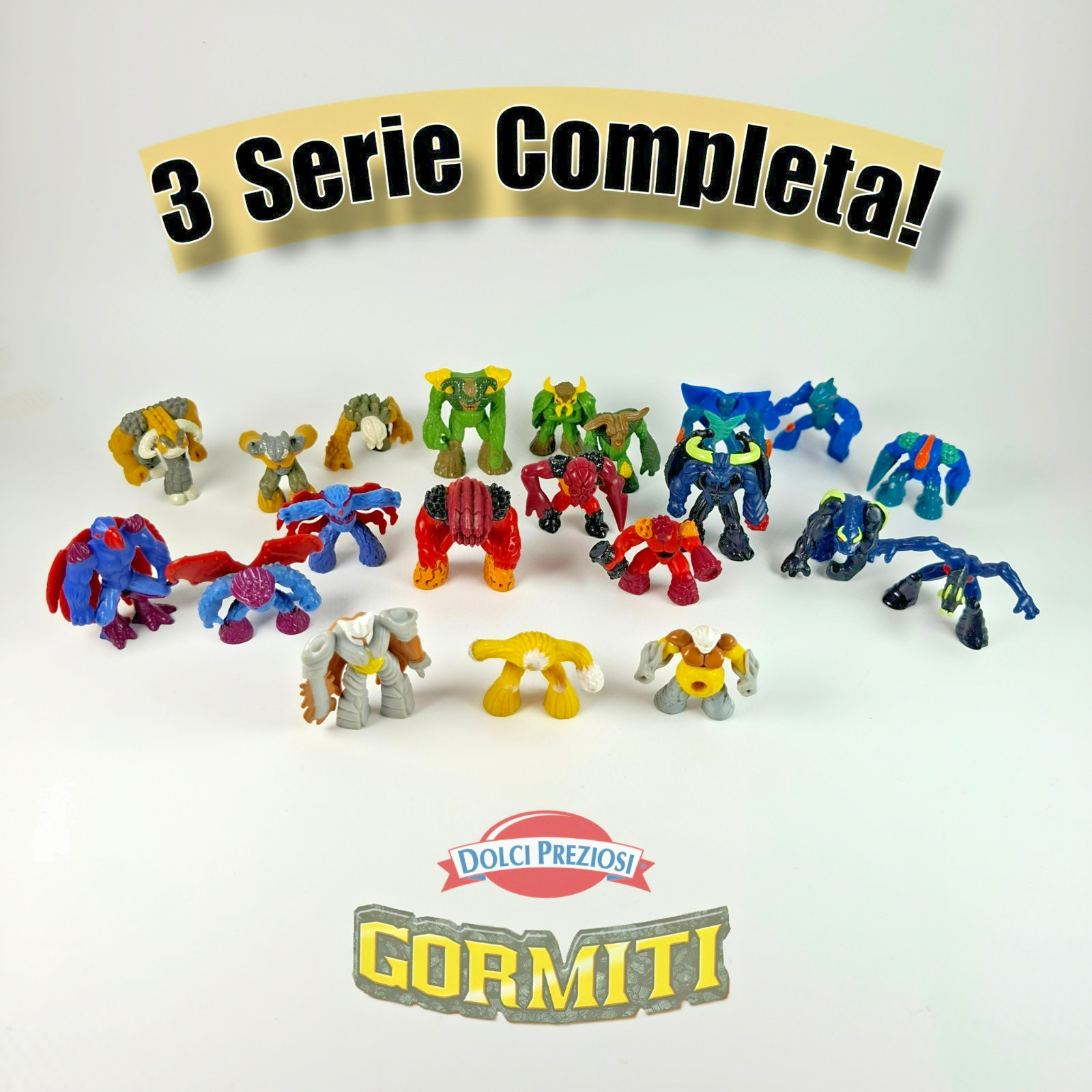 Mini GORMITI Dolci Preziosi Third 3 Series COMPLETE 21 Egg Characters