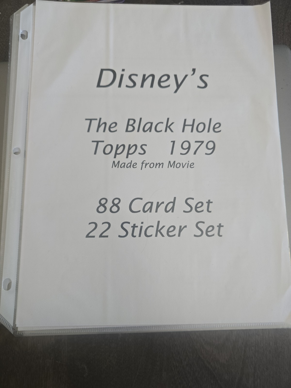 Topps 1979 The Black Hole Complete Card Set 88 Cards + 22 Stickers And 1 Wrapper
