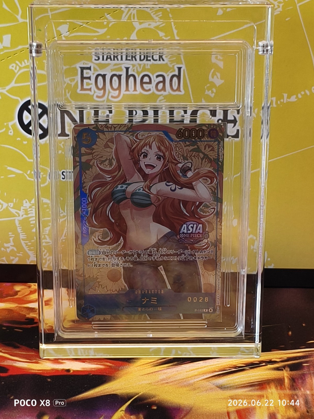 2025 One Piece Mini Tin Vol. 2 Nami P-112 V.3 Asia Stamp Promo Jp - Serial 0028