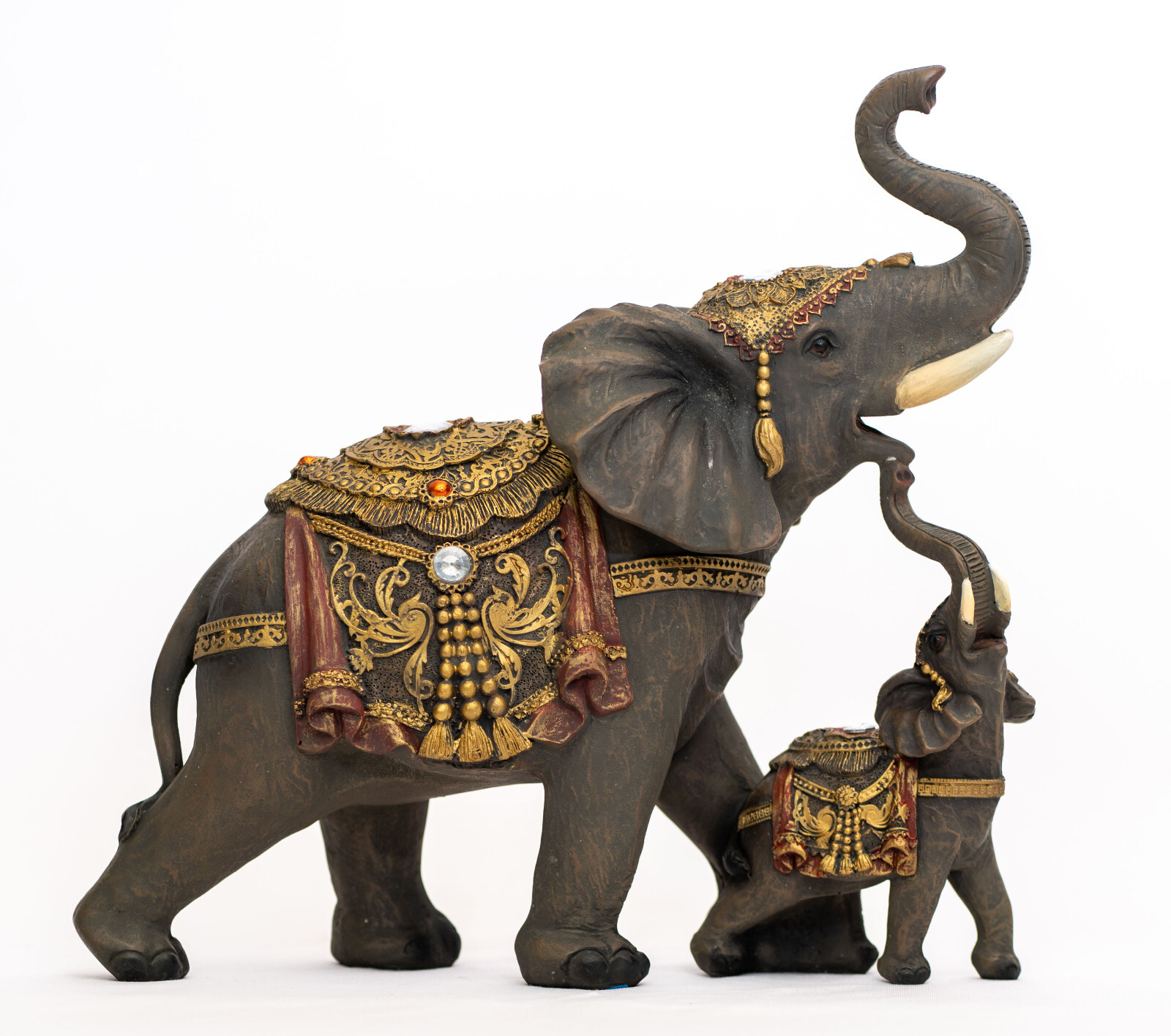 Trunk Up Elephant Statue Figurine Home Decor Gift Set Local Pickup Only