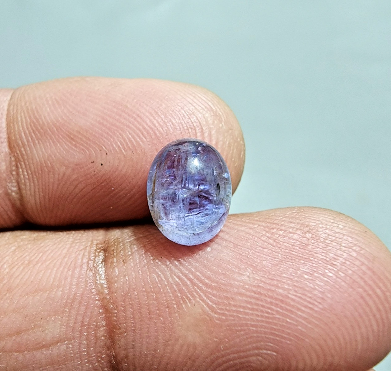 Natural 3.80 Ct Tanzanite Oval Cabochon – Rare Blue Gemstone for Fine Jewelry