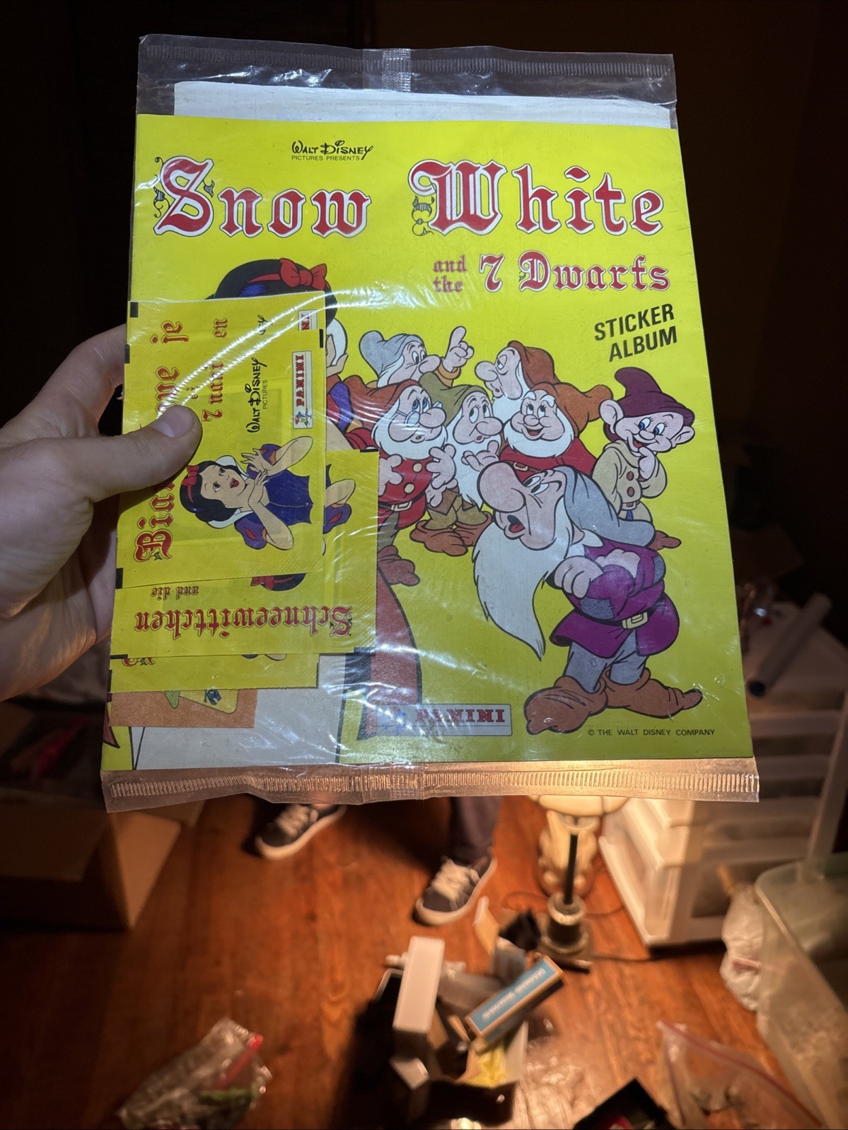 Vintage Panini Disney Snow White and the 7 Dwarfs Sticker Album Unused SEALED