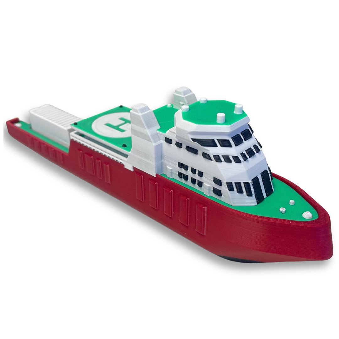 8-Inch Modern Icebreaker Model – Polar Exploration Vessel Arctic Research
