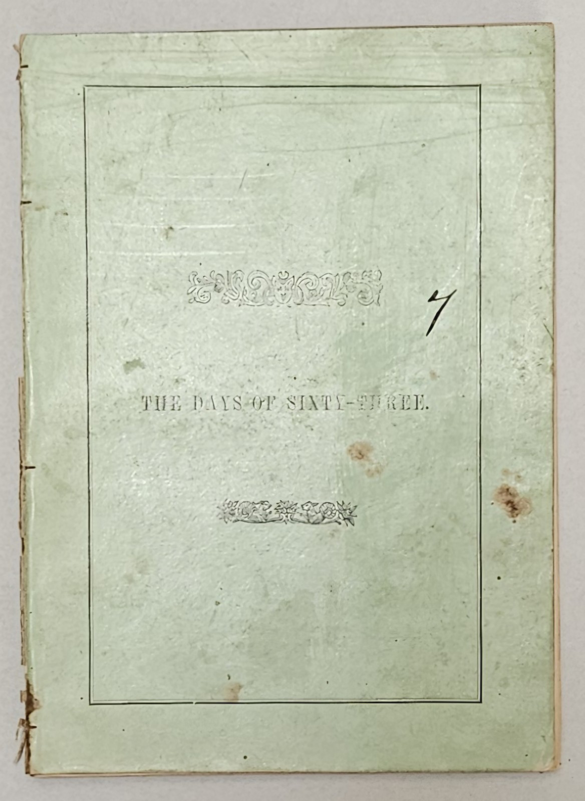 1864 The Days of Sixty-Three Civil War Sanitary Commission Central Fair...