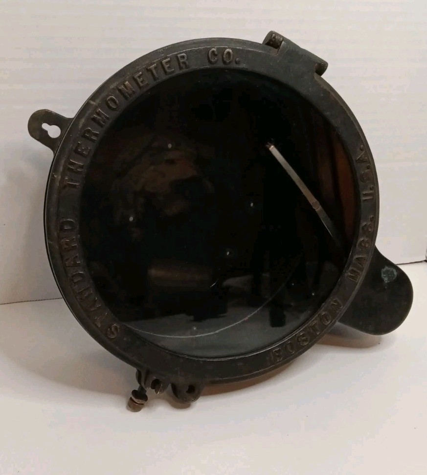 Standard Thermometer Co. 1879 Boston Massachsetts Recording Thermometer Antique