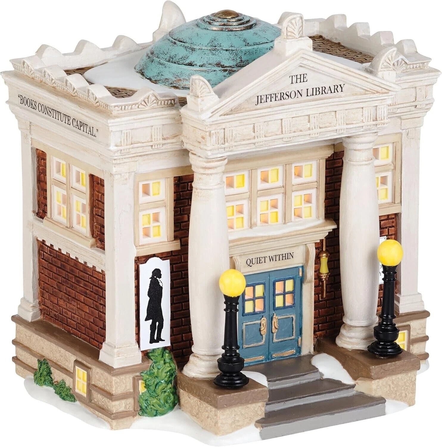 DEPARTMENT 56 NEW ENGLAND VILLAGE JEFFERSON LIBRARY 4036529 CHRISTMAS NEW IN BOX