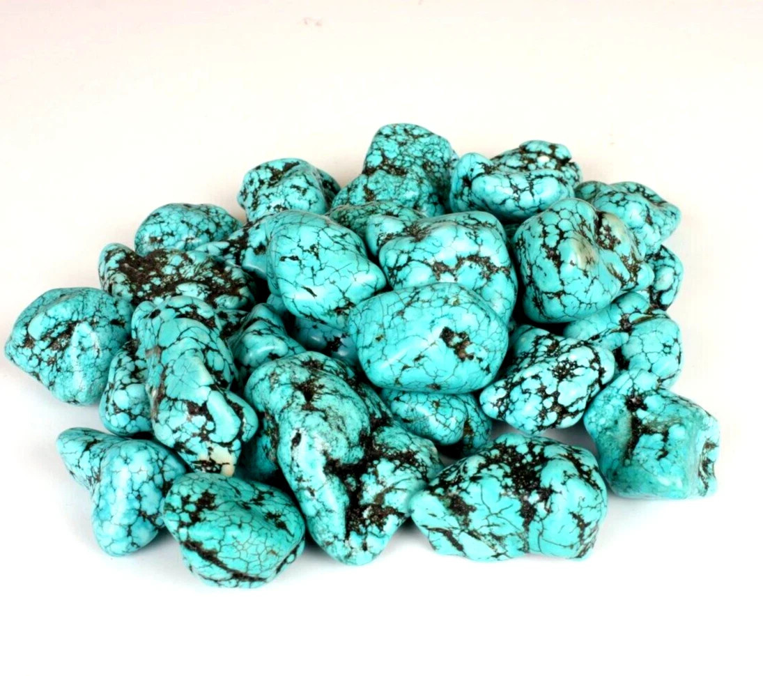 Arizona Blue Turquoise Untreated Gemstone Rough Lot 1000 Ct Natural Mine Kingman