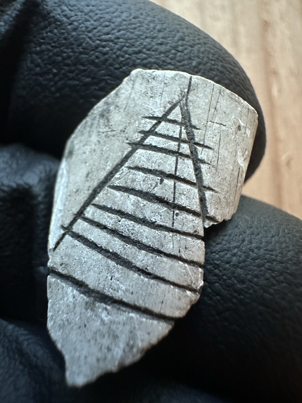 Tomachee Artifacts 👣 ESKIMO INUITS ENGRAVED TUPIQ FRAGMENT BERING SEA AK🔥