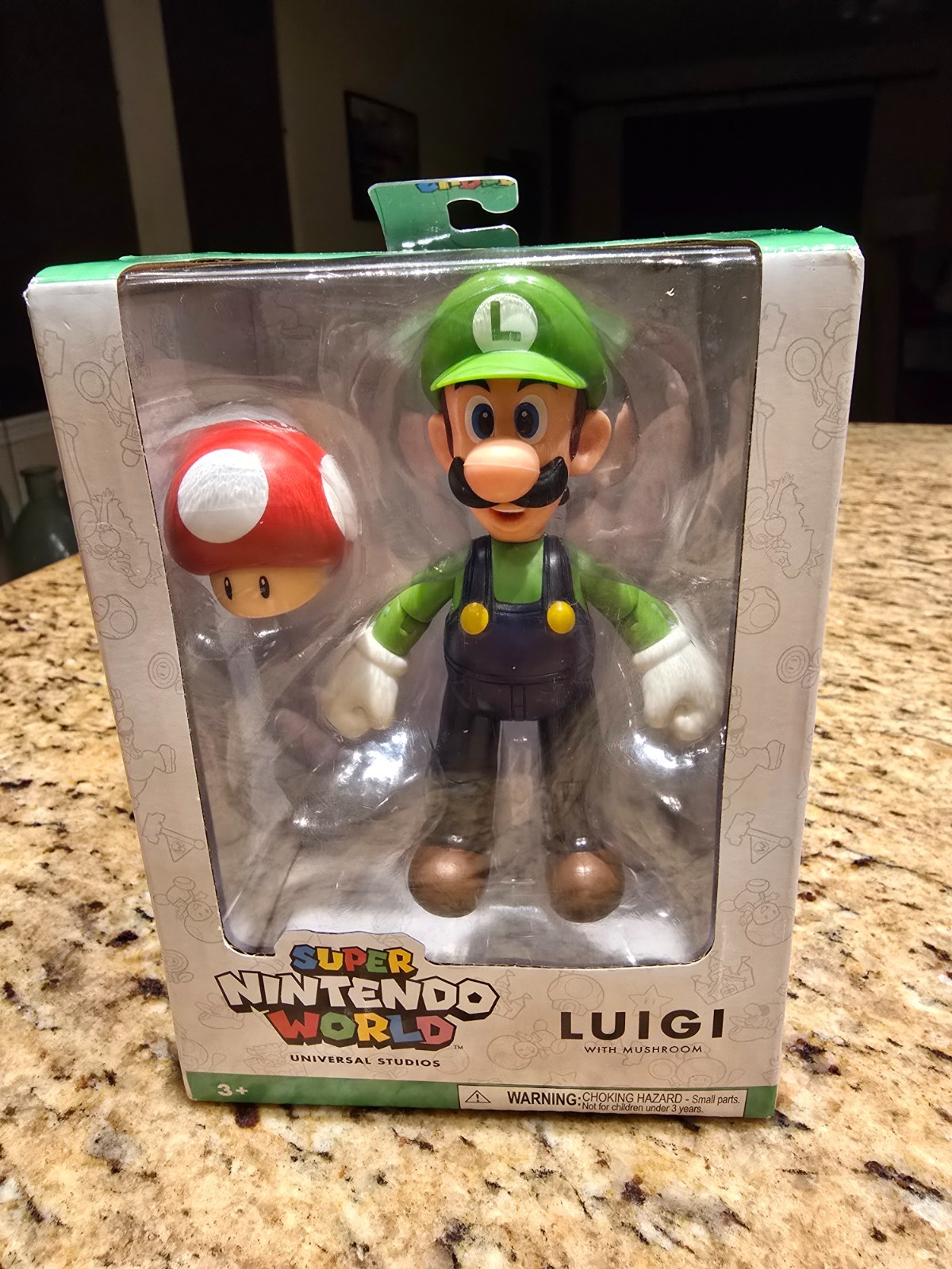 Super Nintendo World Luigi With Mushroom Universal Studios Hollywood  New