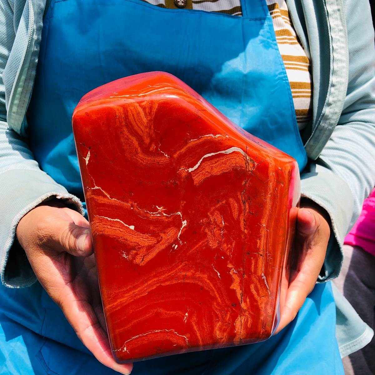 11.68 LB Natural Red Jasper Polished Freeform Crystal Healing Home Decor 5928