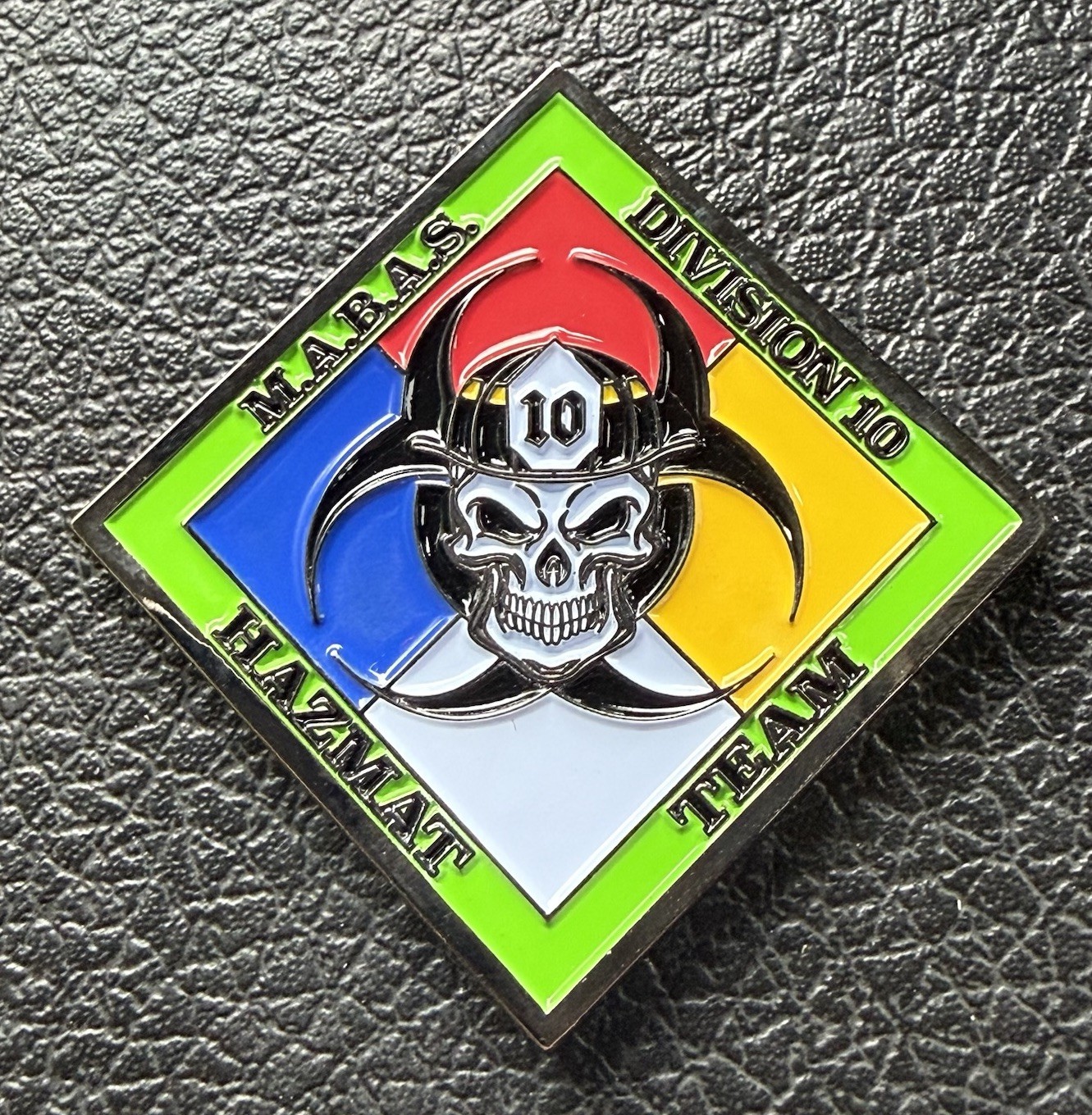 Chicago Fire Department Hazmat Glow Challenge Coin MABAS NNSA DOE