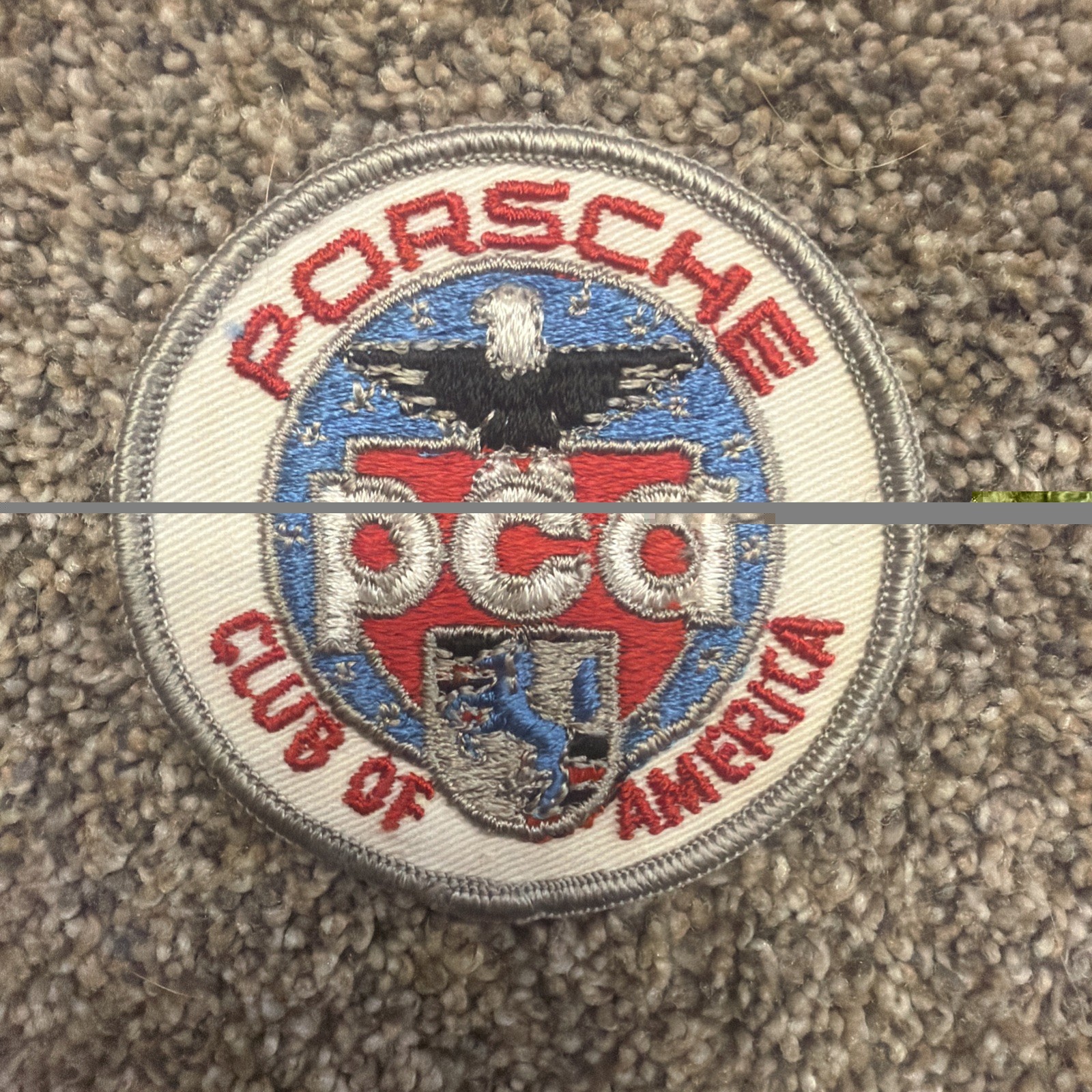 Vintage Porsche Club of America PCA Patch Eagle Crest Badge 3 Inch