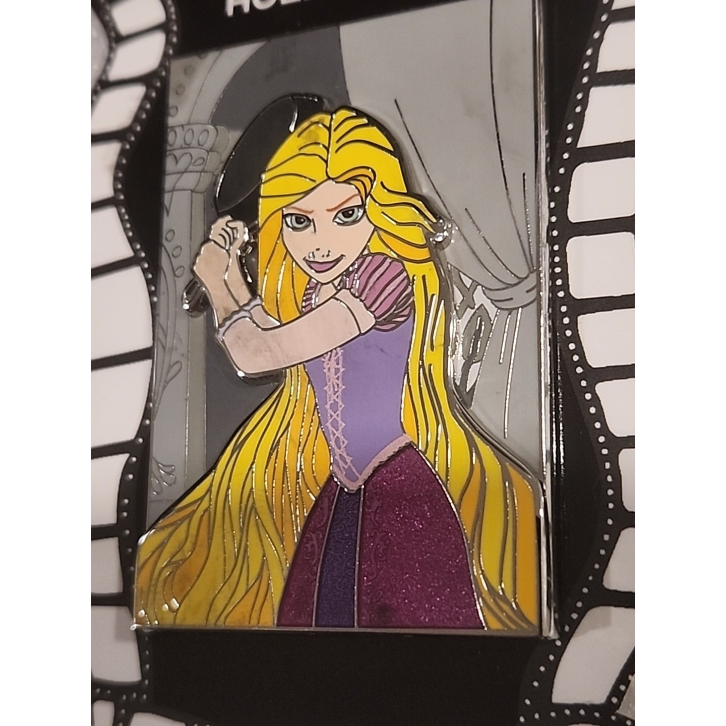 Disney Studio Store Hollywood Rapunzel Frying Pan Fight LE 300 Tangled Pin DSSH
