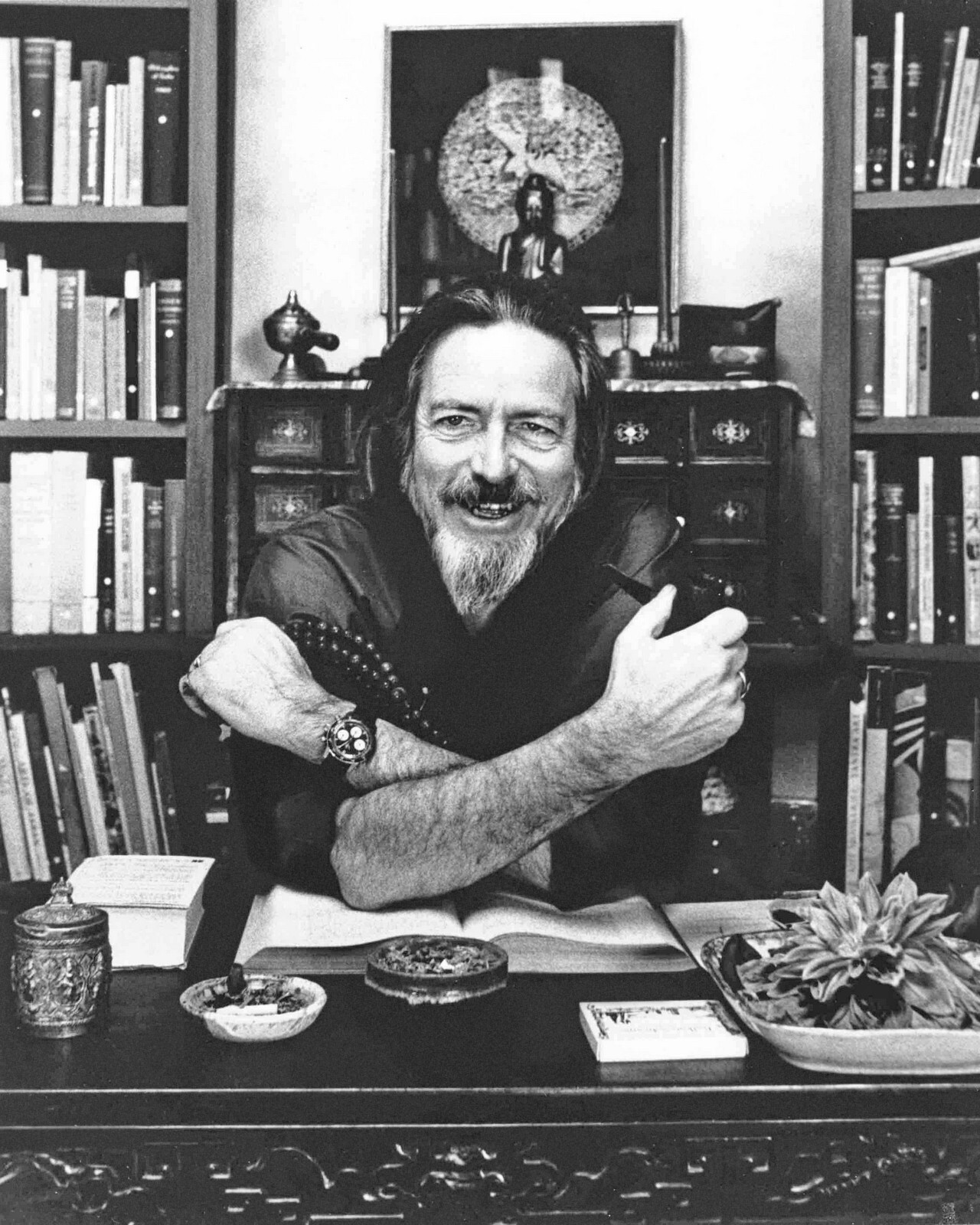 Author Writer ALAN WATTS Glossy 8x10 Photo Glossy Portrait Naturalist Print