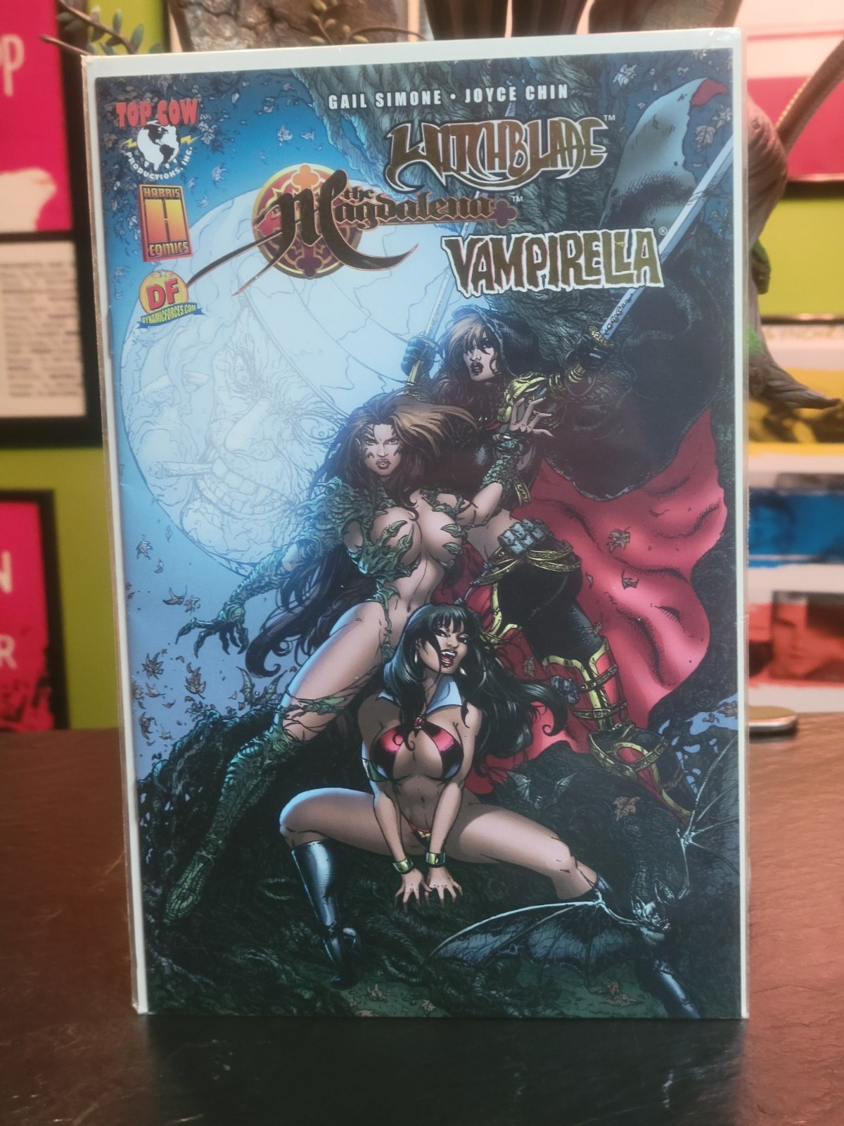 Witchblade Magdalena Vampirella Convergence #1 DF Gold Foil COA 0001/500 NM
