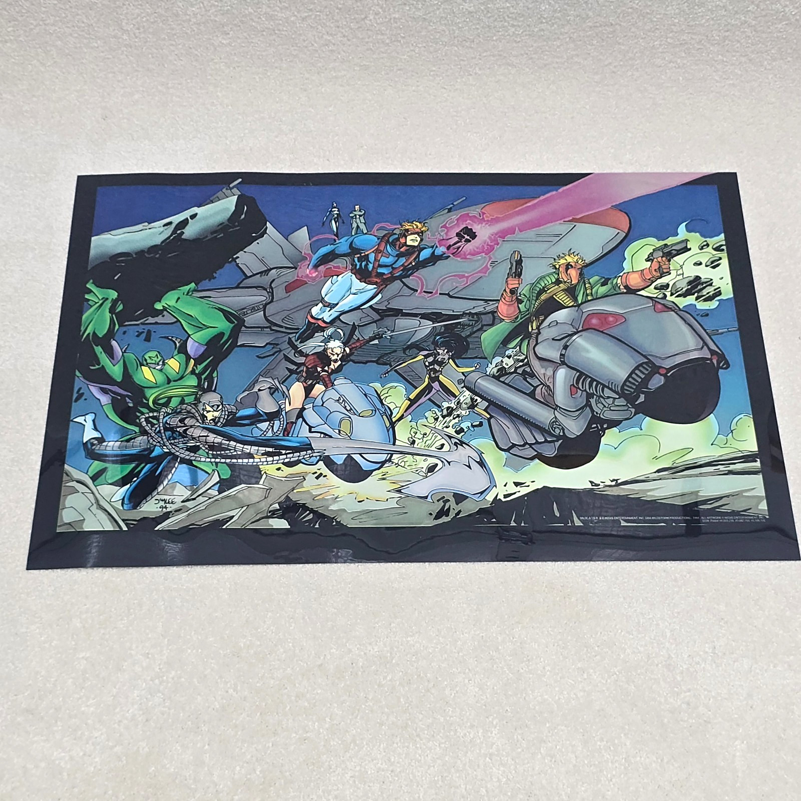 WILDC.A.T.S Adventures Chromium Poster 27x19 JIM LEE ‘94 Wildstorm Wildcats VTG
