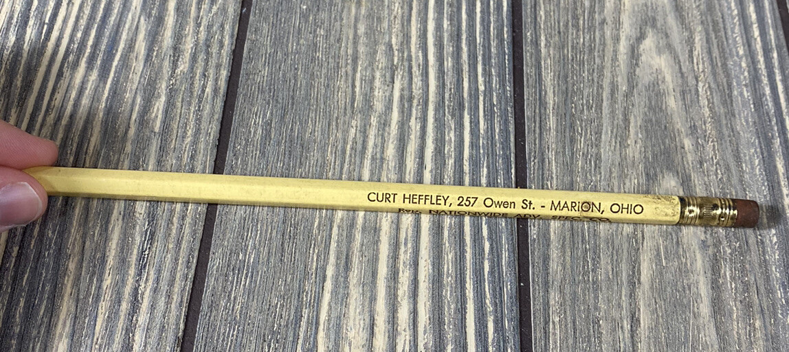 Vintage Curt Heffley Marion Ohio Nationwide Adv Spec Co Unsharpened Pencil Cb