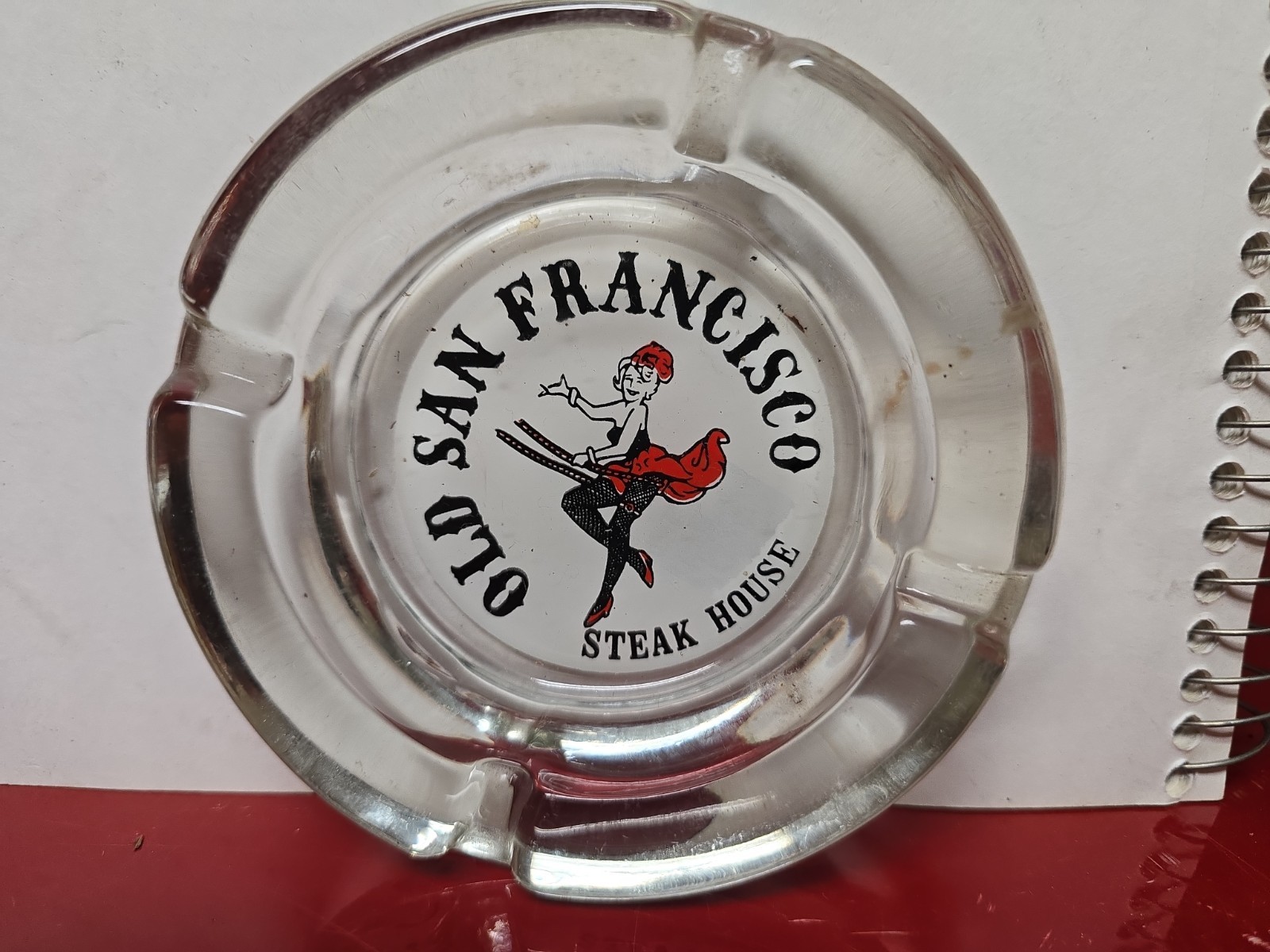 Vintage Girlie Burlesque Moulin Rouge Ashtray San Francisco California Showgirl