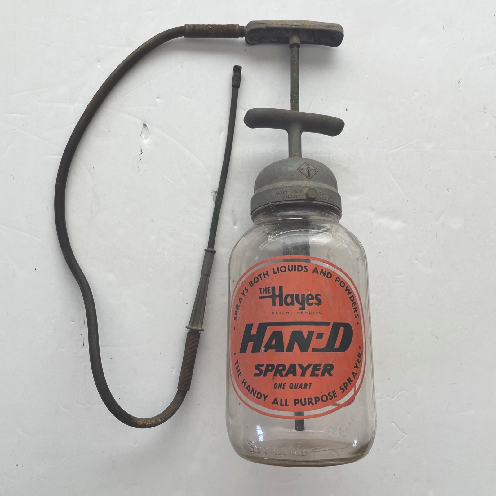 1940s Hayes Han-D Sprayer | ACL Label, Functioning Metal Top