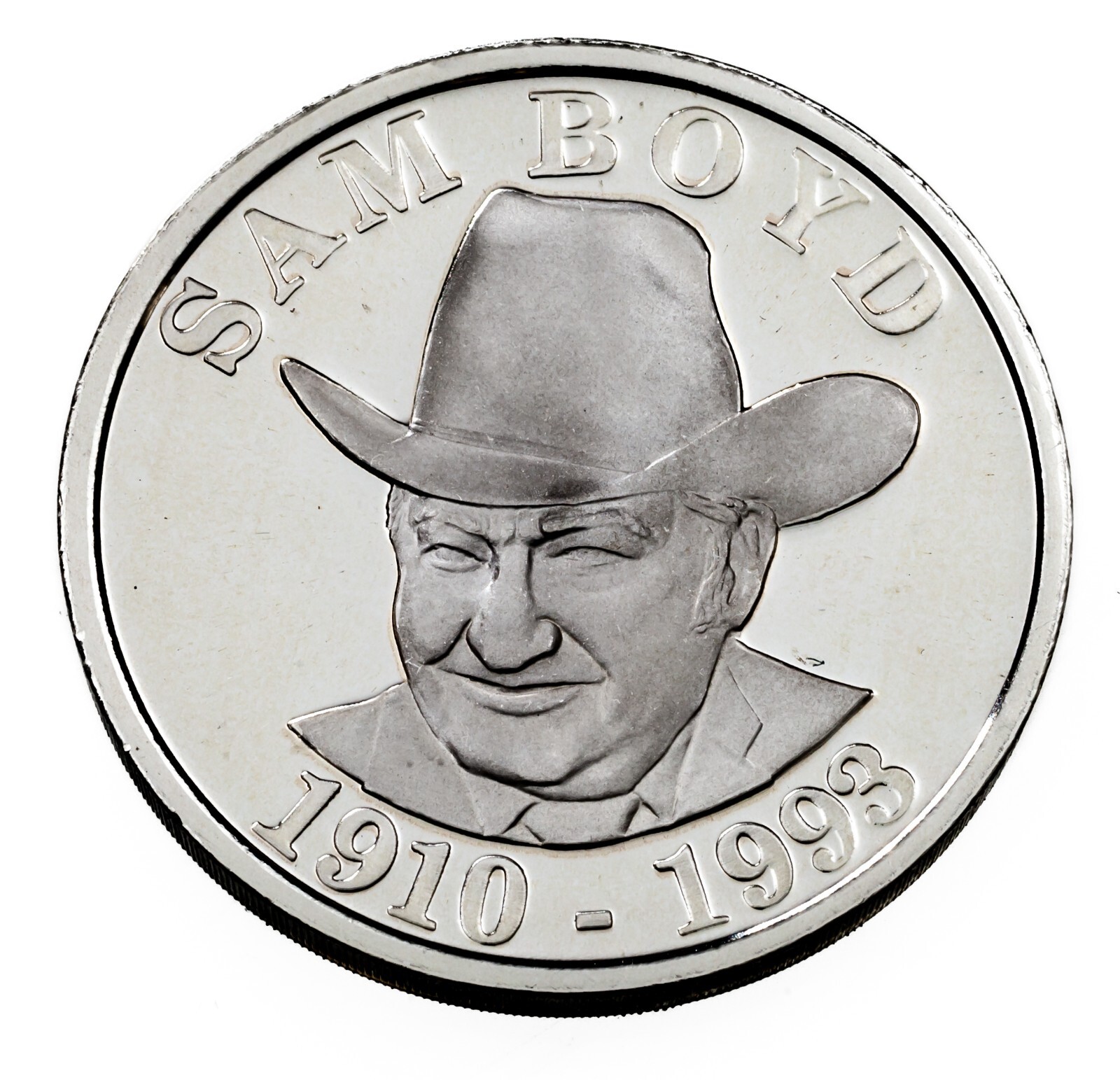 Rare 1993 Sam\'s Town Casino Stagecoach, 2 Troy Ounces Silver Token
