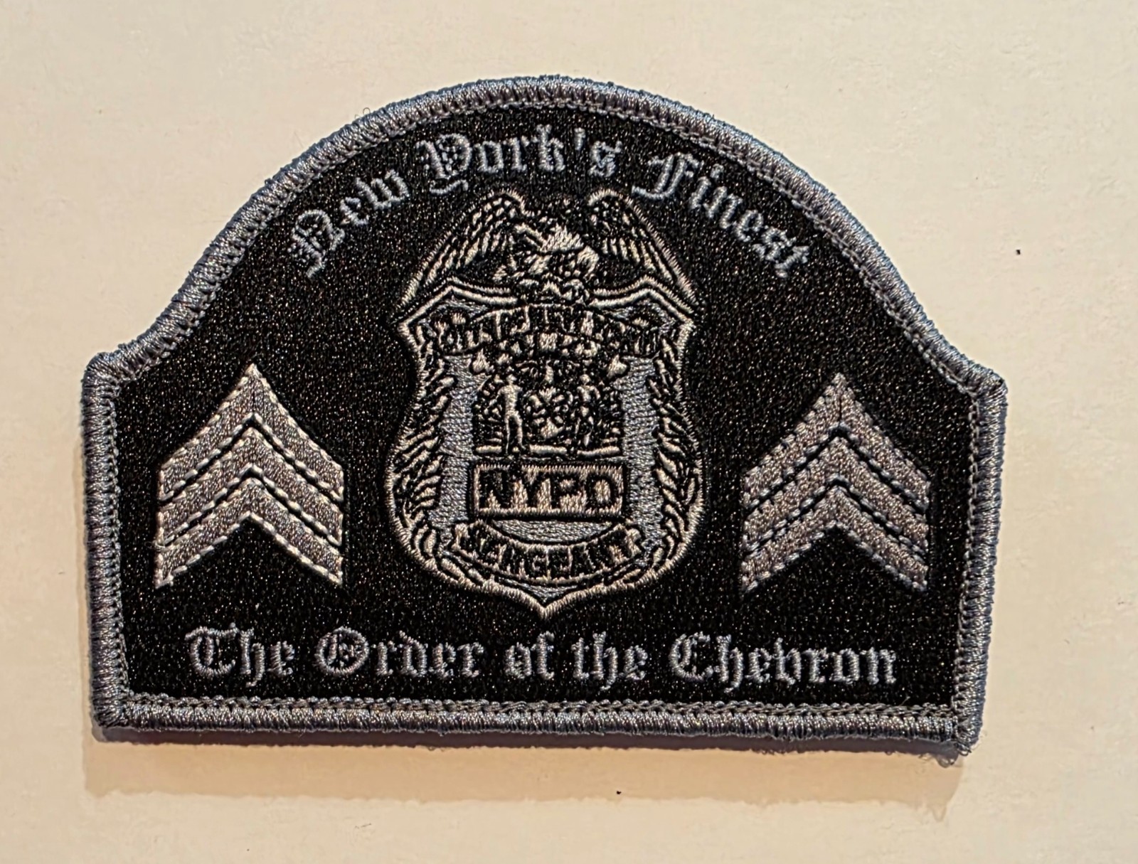 NYPD New York City Police Department Sergeant Chevron Novelty Morale Patch Subd