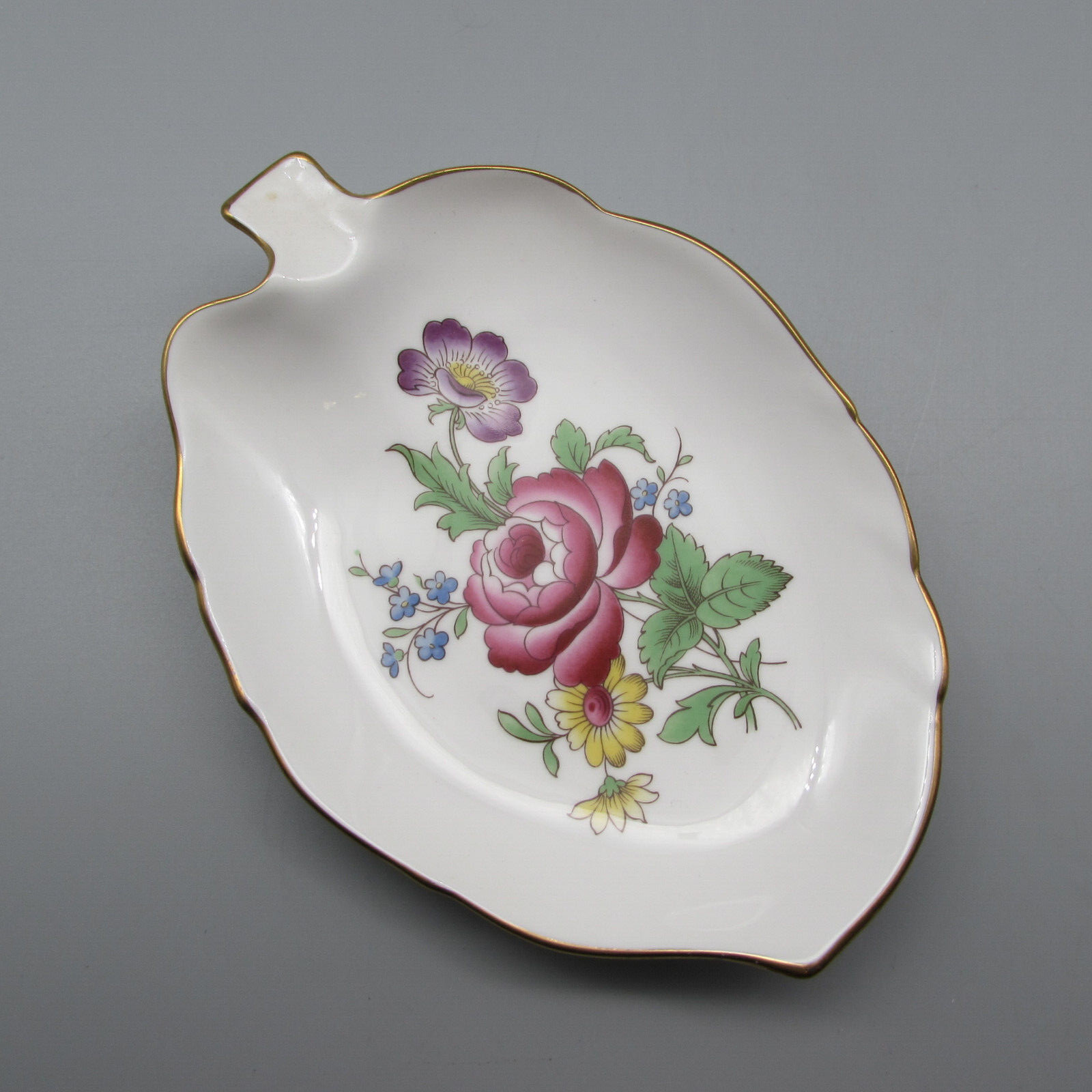 Spode Bone China MARLBOROUGH SPRAYS Leaf Dishes - Set of EIGHT