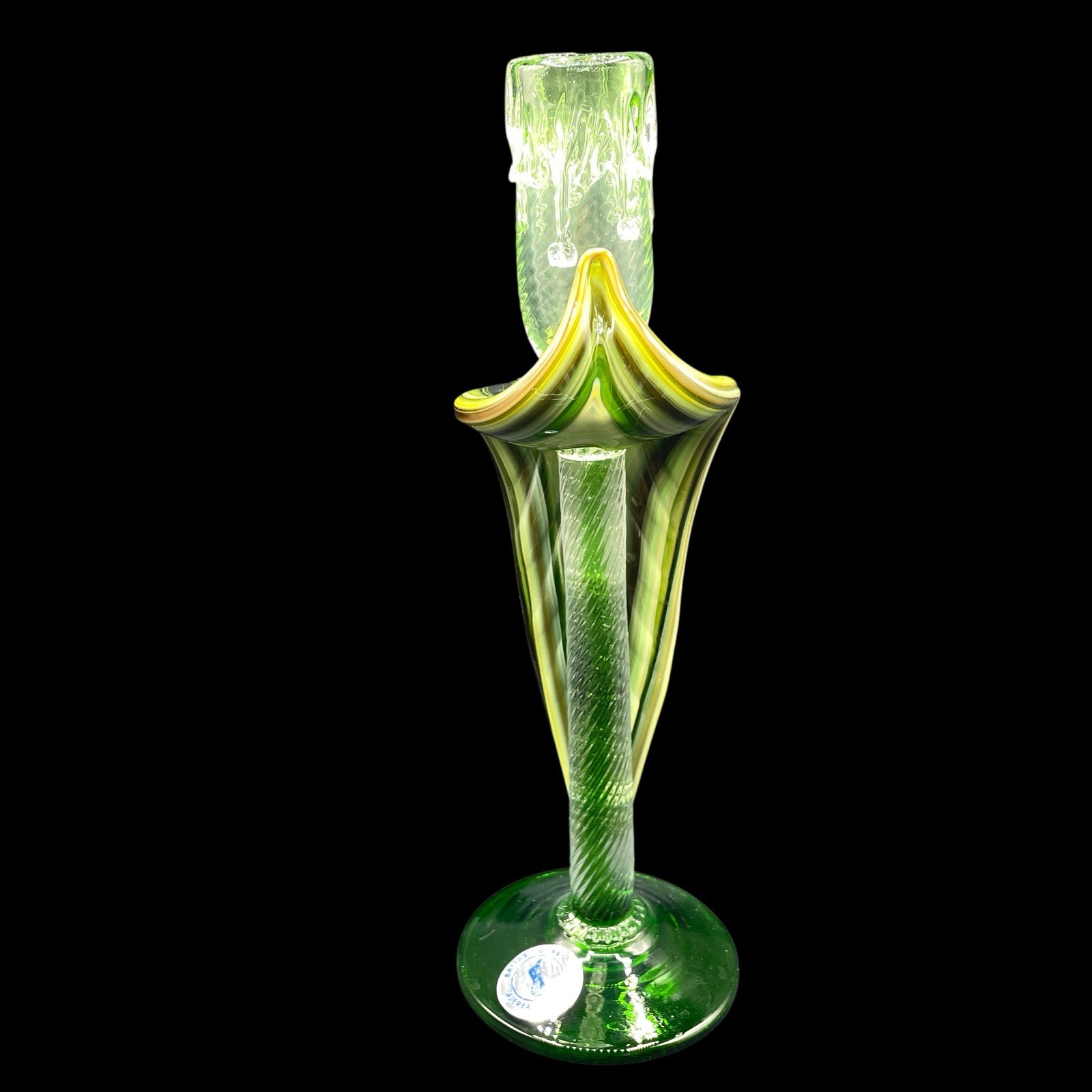VTG Jack-in-the-pulpit Art Glass Baijab Glass Azerbaijan Russia By Essie Zarah