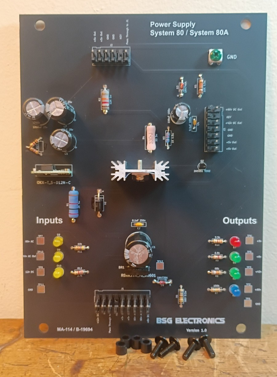 New System 80 / 80A Power Supply replacement for Gottlieb Pinball Machines
