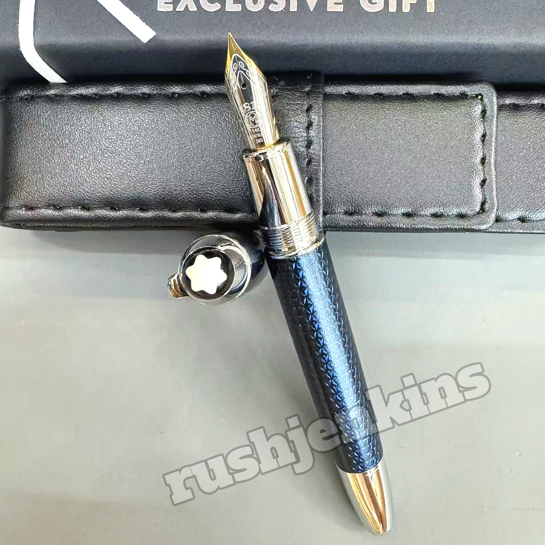 MONTBLANC Meisterstück Solitaire Blue Hour LeGrand Fountain Pen Collectible