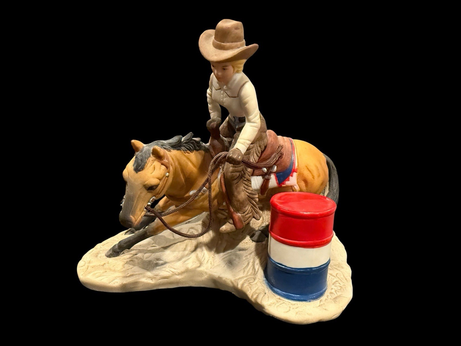 Rodeo Barrel Racer Mini Ltd. Ed. 1981 Sky Country Golden Colorado Signed (400)