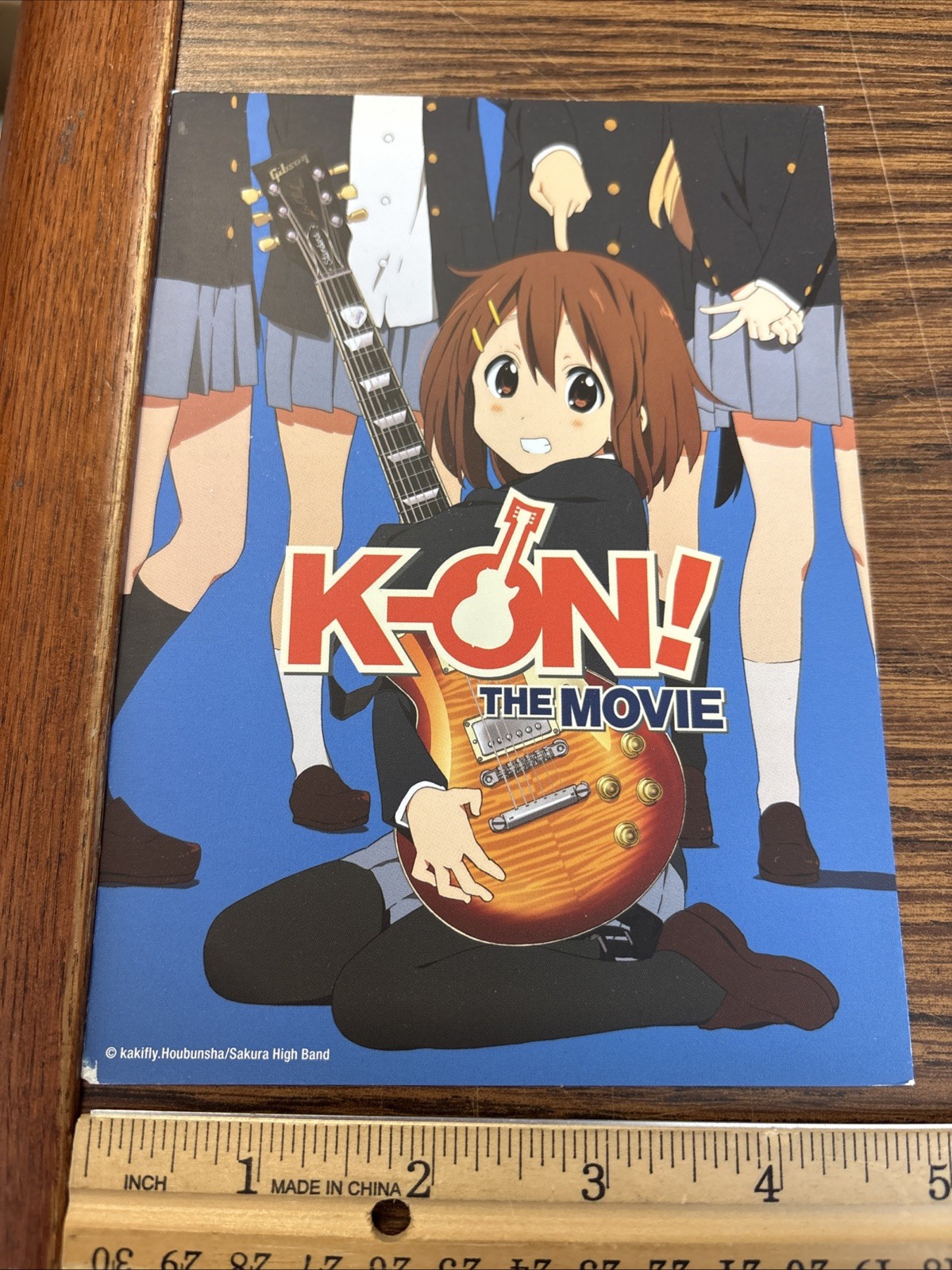 K-ON The Movie - Rare Anime Advertising 5x7 Promo Card Sakura High Band