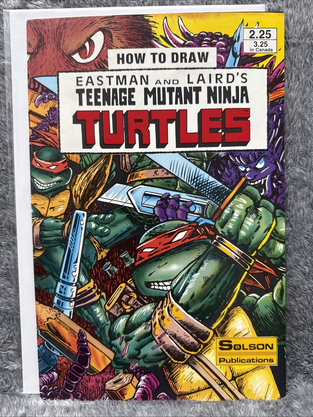 HOW TO DRAW EASTMAN LAIRD'S TEENAGE MUTANT NINJA TURTLES 1986 Solson Comic TMNT