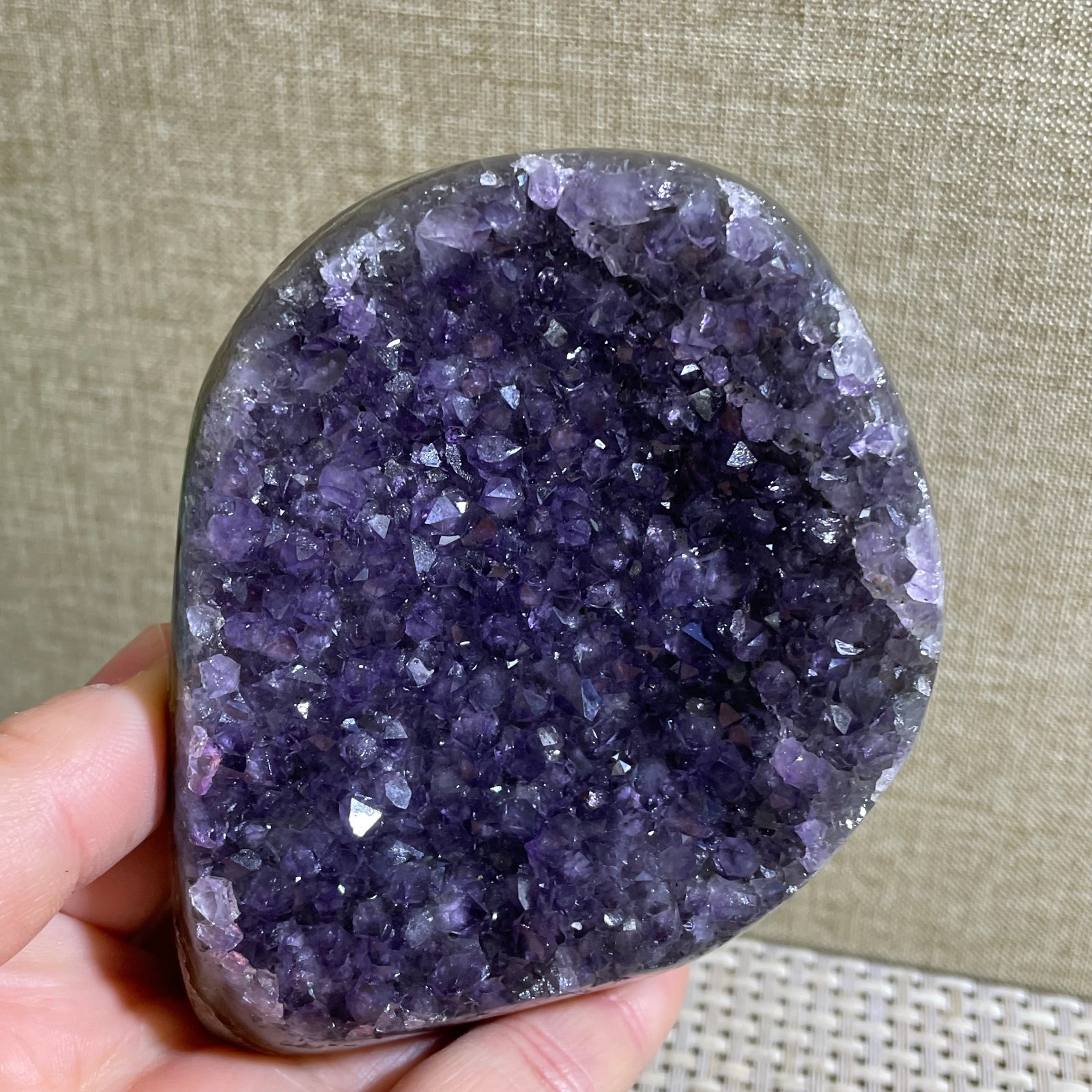 332g Natural Amethyst geode quartz cluster crystal specimen Healing
