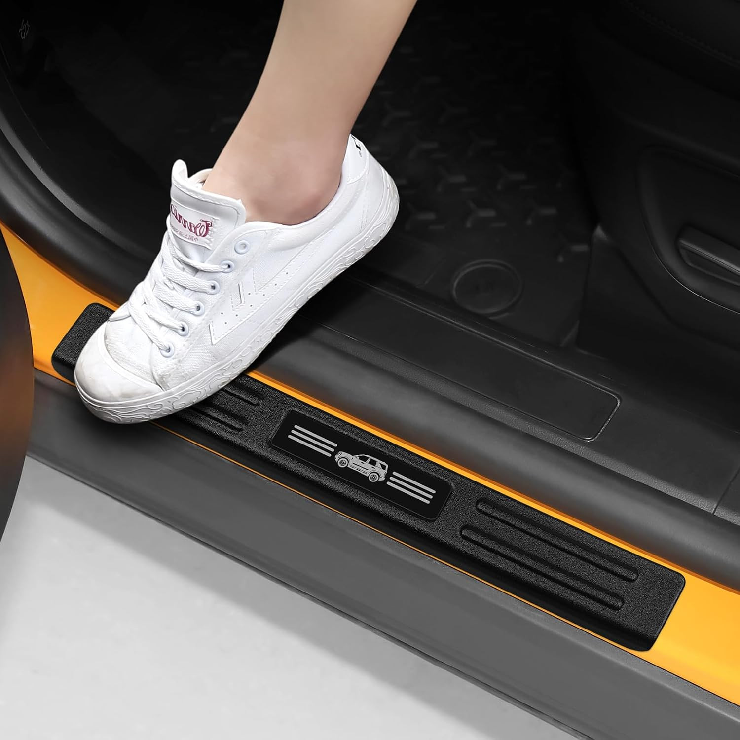 4PCS Car Door Sill Protector for Ford 2021-2025 2026 Bronco Sport Accessories Ma