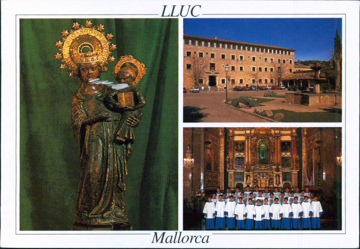 Postcard (M754) Santuari de Lluc - Mallorca Balearic Islands, 