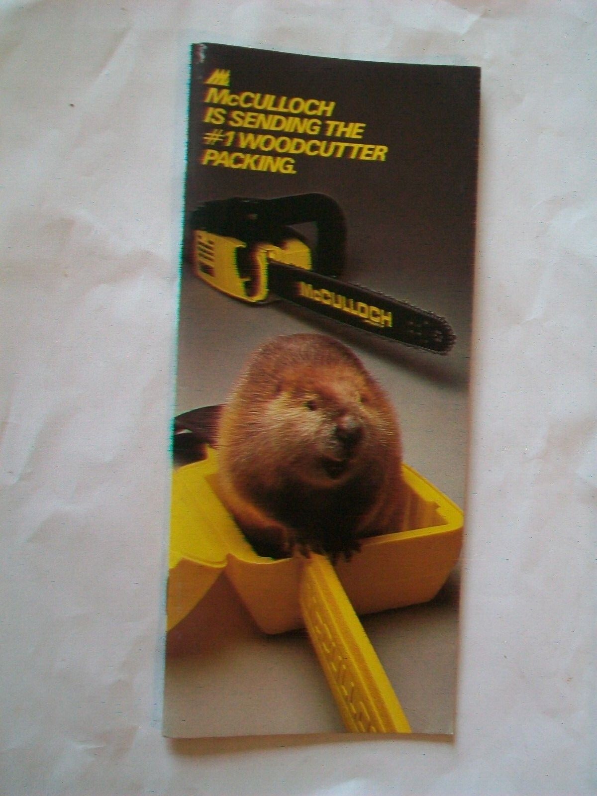 Vintage McCulloch Chain Saw/Trimmer Sales Brochure #190643 specs-1982 Original