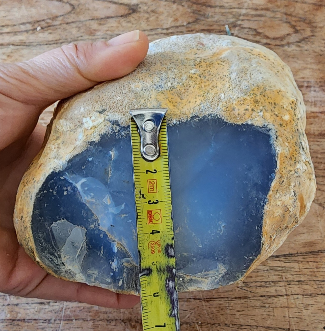 3.98 lbs (1.8 kg) AA Blue Chalcedony Rough, Natural Blue Chalcedony Rough