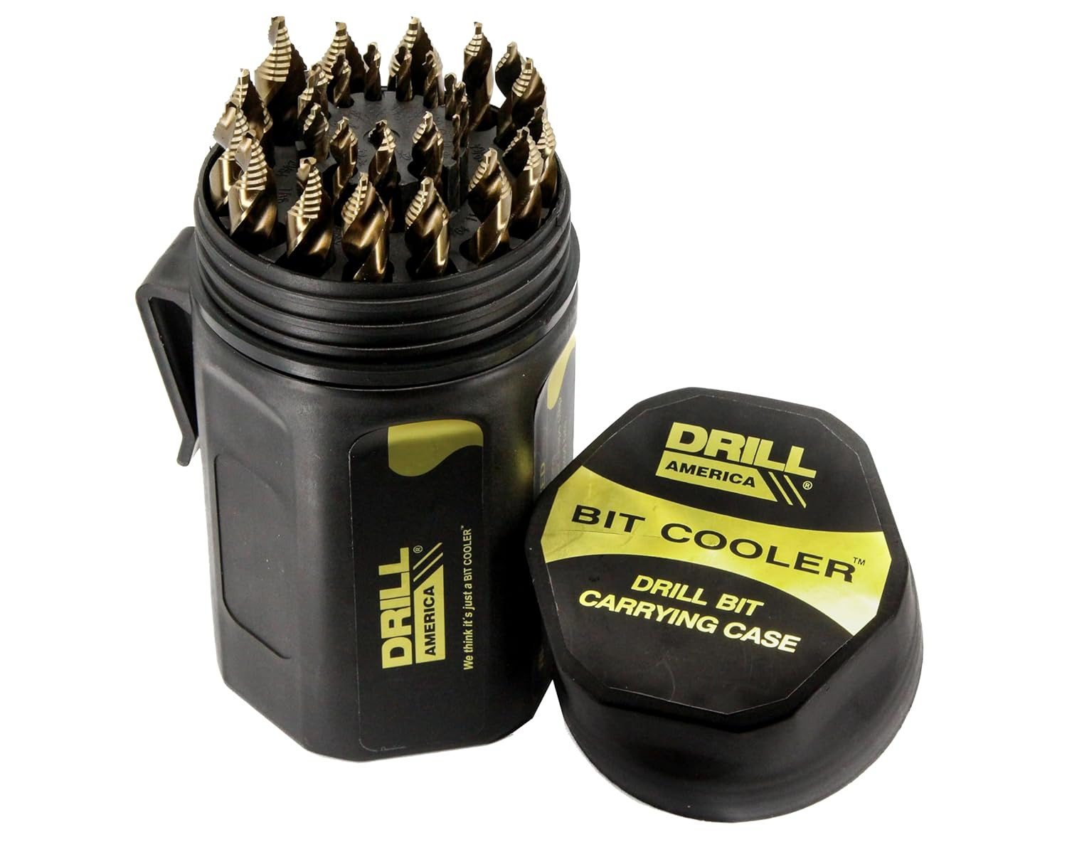 29 Piece Cobalt Stepped Point Drill Bit Set Gold Oxide Finish
