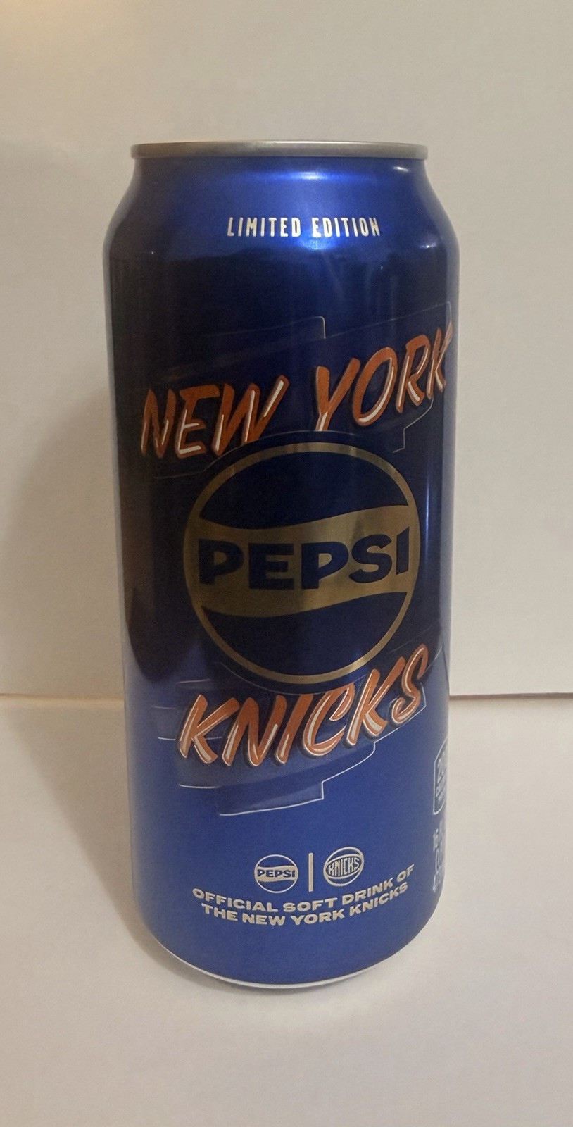 Pepsi New York Knicks 2026 Champs Limited Edition Soda Can Sign Blue