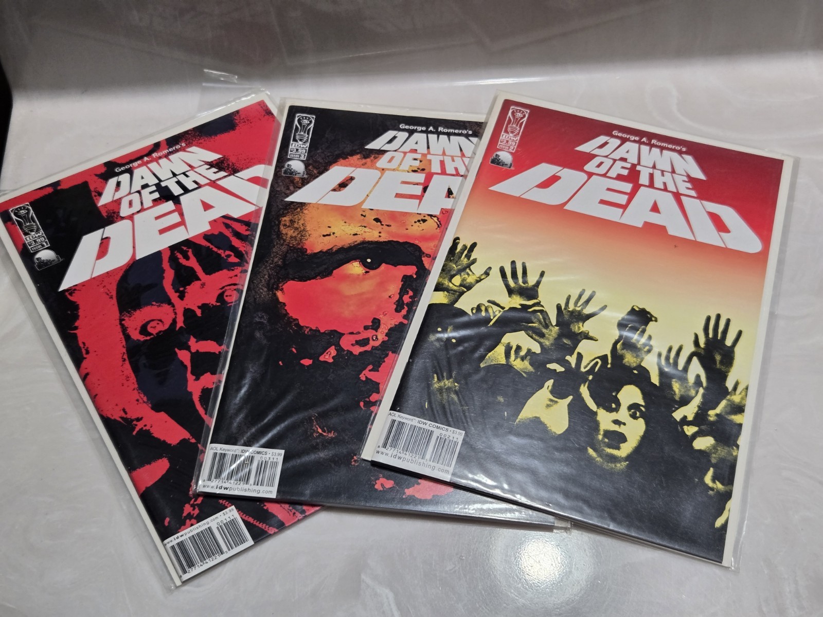 IDW 2004 DAWN OF THE DEAD Comic Book Issue #1-3 Complete Series 1 2 3 Set 1B 2nd